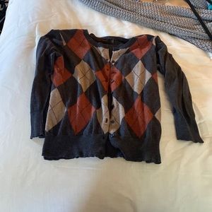 button-down sweater